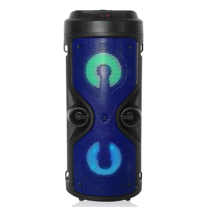 Портативная колонка BT SPEAKER ZQS-4209 Bluetooth, FM, MP3 и подсветкой (синий)