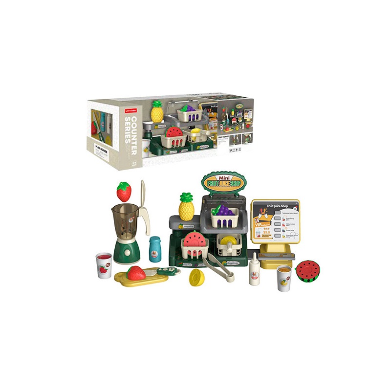 Детский игровой набор «Fruit juice shop» со звуковыми эффектами 28 деталей (MW2282)