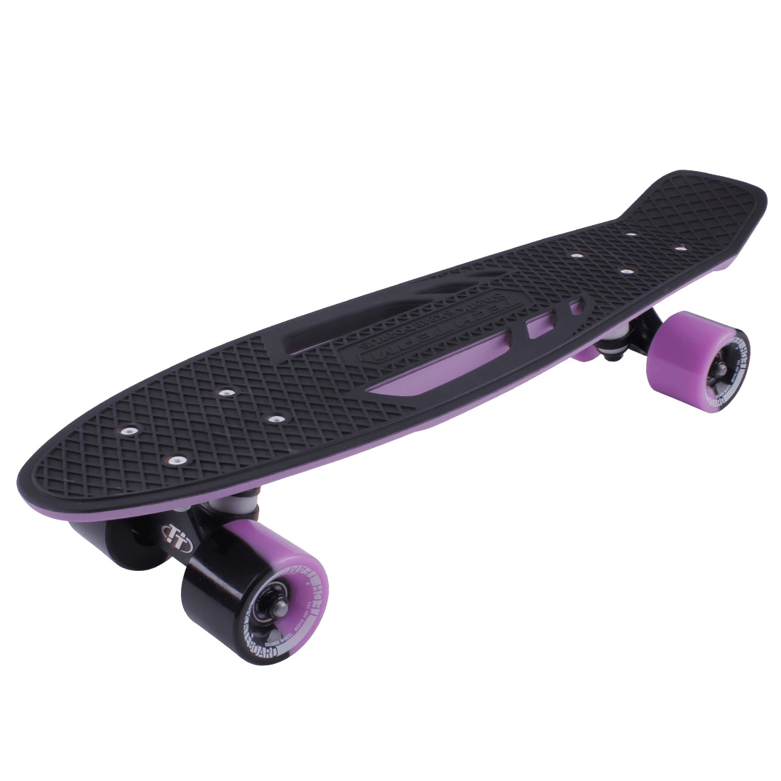 Скейтборд Круизер Tech Team Shark 22 чёрно-фиолетовый