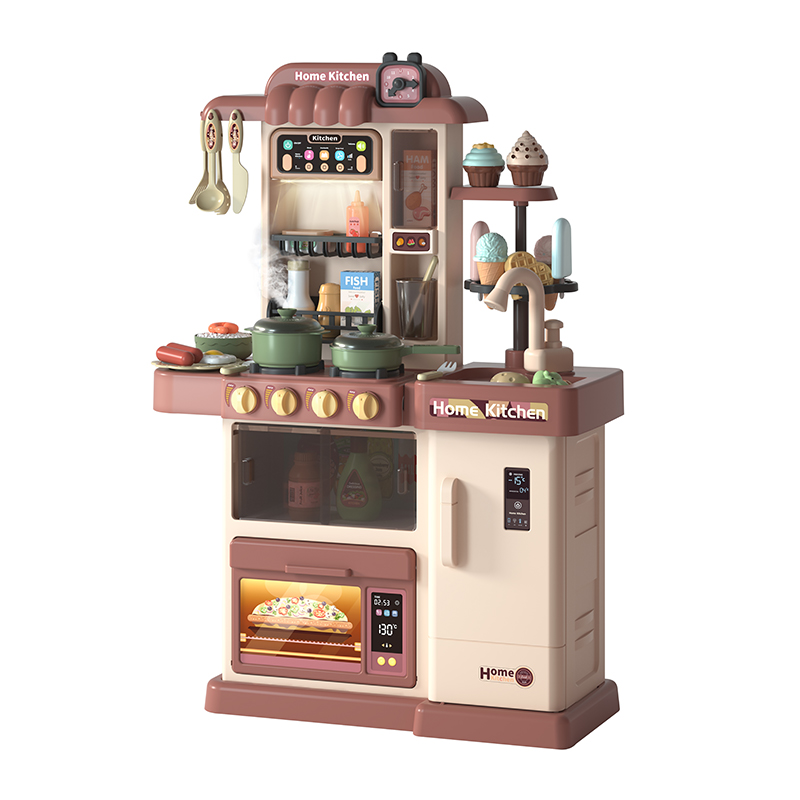 Интерактивная кухня "MSN Toys" 76 см с водой, паром, со светом, звуком, 38 предметов (WD-P45)