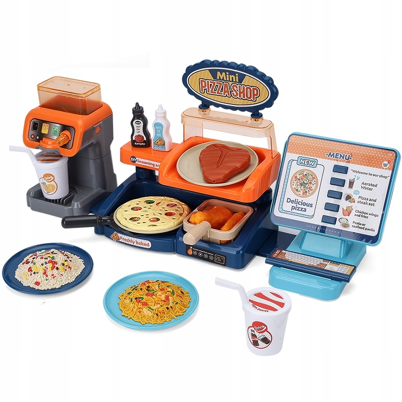 Детский игровой набор «Pizza shop» со звуковыми эффектами 35 деталей (MW2283)