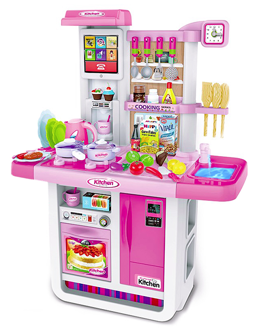 Кухня детская WD-A23 с водой и аксессуарами, 46 предметов